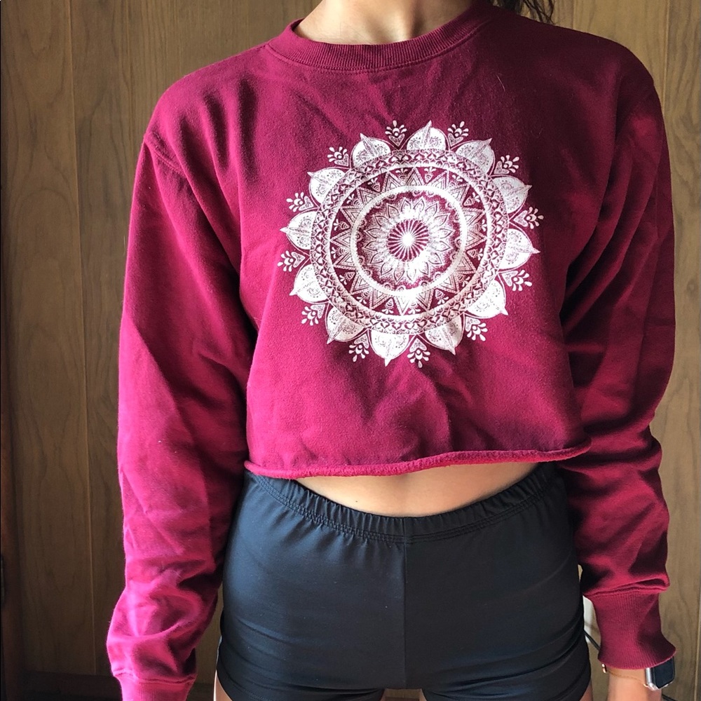 Maroon L.A. Hearts Pullover